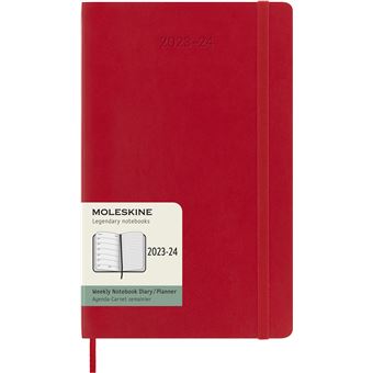 Agenda civil semainier Moleskine Grand Format Rouge