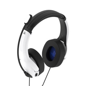 Casque Gaming filaire PDP LVL40 Blanc pour PS4