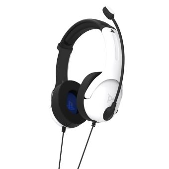 Casque Gaming filaire PDP LVL40 Blanc pour PS4