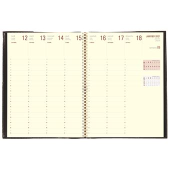 Agenda Semainier Oberthur Kent 25 spiralé Modèle aléatoire