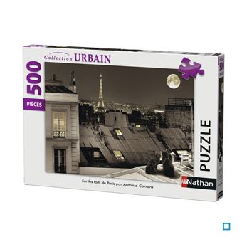 Puzzle 500 pièces : Paris (Urbain) - Nathan - Rue des Puzzles