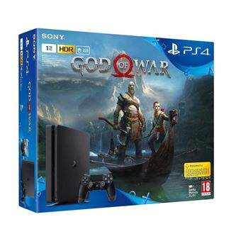 Pack Sony Console PS4 Slim 1 To Noire + God of War