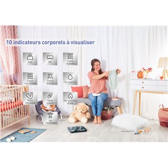 Pèse-personne Tefal Goodvibes Life+ BM9620S1 Gris