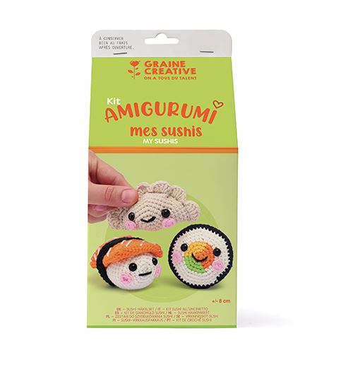Graine Creative Multicolore Couture Et Crochet Et Tricot Graine Créative Kit Amigurumi Mes Sushis