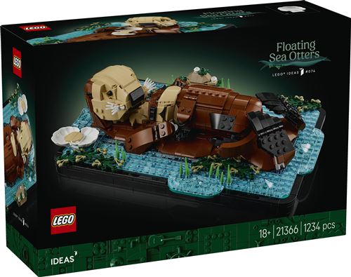 LEGO Ideas Les Loutres Câlines 21366 - vue 8
