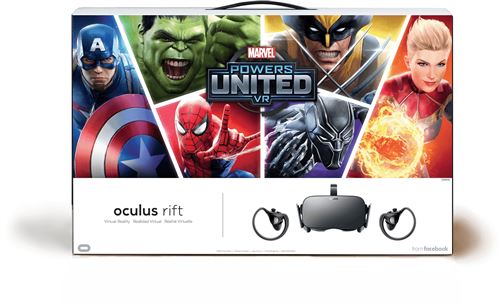 OCULUS Casque de r&eacute;alit&eacute; virtuelle PC Meta Rift + Manettes Meta Touch Marvel Edition Limit&eacute;e 