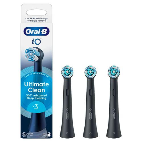 Oral B Accessoire Dentaire Oral-B Io Ultimate Clean Noir X3