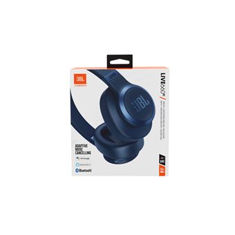 Casque Sans fil Bluetooth avec réduction de bruit JBL Live 660NC - Bleu •  MediaZone Maroc