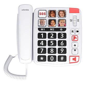 Téléphone fixe filaire Senior - Swissvoice Xtra 1110 - Téléphone sans fil