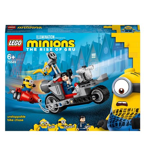 LEGO® Minions 75549 La course-poursuite en moto et sa moto à construire