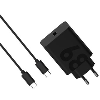 Chargeur Motorola TurboPower 68 W+ câble USB-C Noir - 1