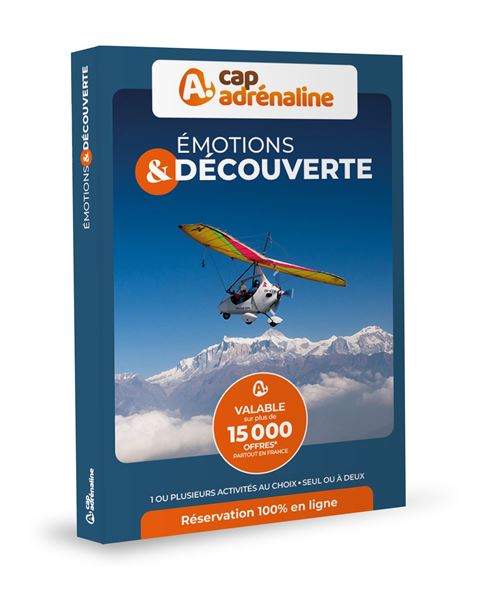 Coffret cadeau Cap Adrénaline Emotions Découverte