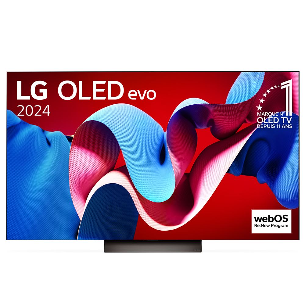 TV OLED Evo LG OLED77C4 195 cm 4K UHD Smart TV 2024 Noir et Brun OLED