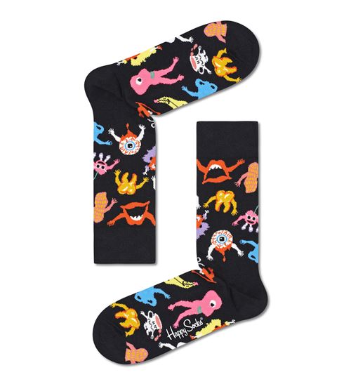 Chaussettes hautes et mi-bas Happy Socks Halloween Monsters Taille 36-40