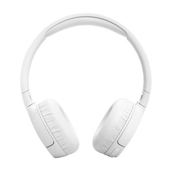 JBL TUNE 670NC - Écouteurs avec micro - sur l'oreille - Bluetooth - sans fil, filaire - Suppresseur de bruit actif - jack 3,5mm - blanc