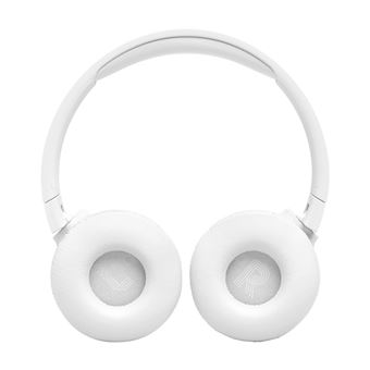 JBL TUNE 670NC - Écouteurs avec micro - sur l'oreille - Bluetooth - sans fil, filaire - Suppresseur de bruit actif - jack 3,5mm - blanc