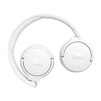 JBL TUNE 670NC - Écouteurs avec micro - sur l'oreille - Bluetooth - sans fil, filaire - Suppresseur de bruit actif - jack 3,5mm - blanc