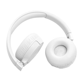 JBL TUNE 670NC - Écouteurs avec micro - sur l'oreille - Bluetooth - sans fil, filaire - Suppresseur de bruit actif - jack 3,5mm - blanc