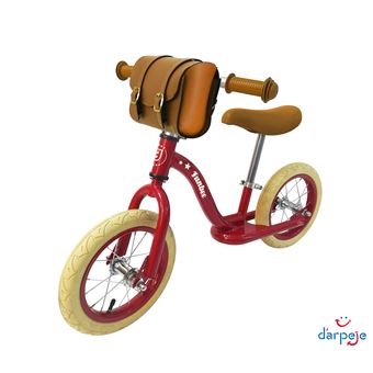 Draisienne Funbee Vintage 12'' Rouge et Beige - 1