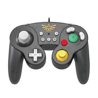 Manette Nintendo Switch filaire Hori Smash Bros Battle Pad The Legend of Zelda Breath of the Wild Noir - 1