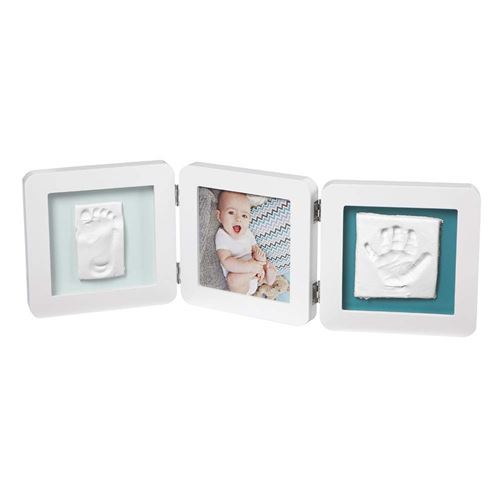 Cadre photo Baby Art My Baby Touch Double Print Blanc