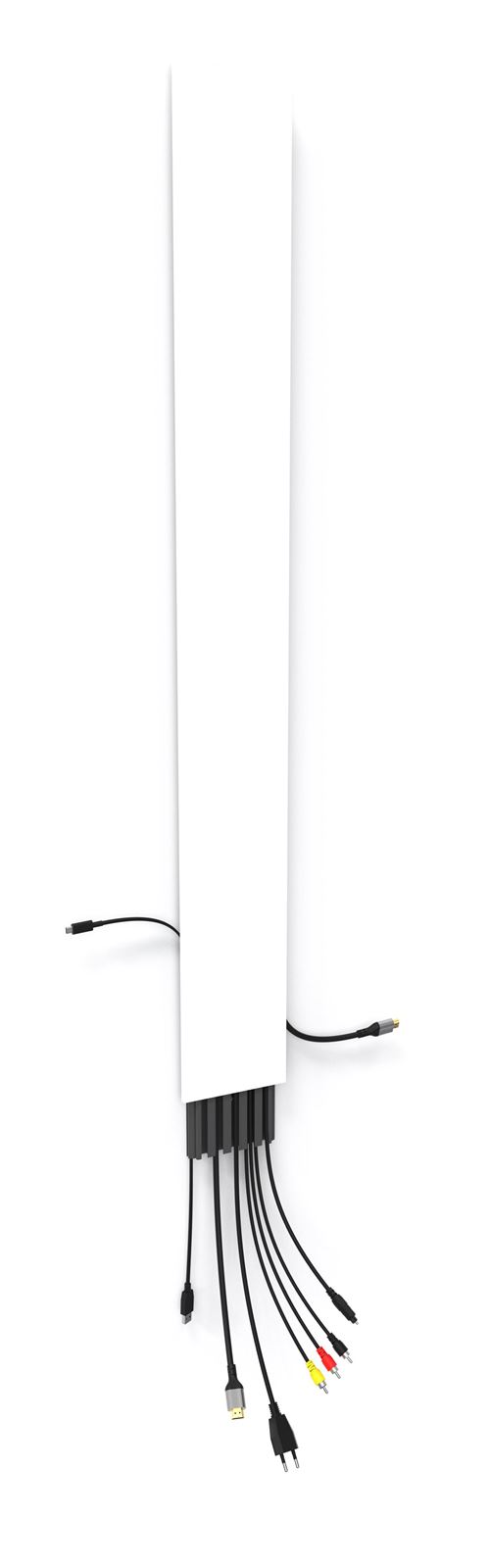 Goulotte passe-câbles Erard FLAK 1100 Blanc