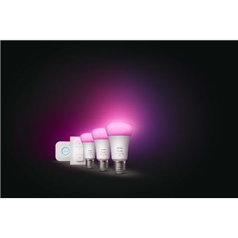 Ampoules Philips hue White Ambiance kit de démarrage à intensité lumineuse  variable mat 3x A60 E27/