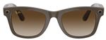 Lunettes de soleil Ray-Ban Stories Wayfarer Large Marron