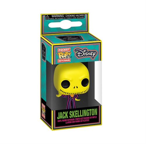 Figurine Funko Pop Keychain Disney The Nightmare Before Christmas Jack Skellington Black Light
