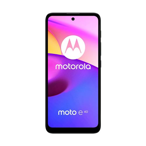 Smartphone Motorola moto e40 6.5 Double SIM 64 Go Gris charbon