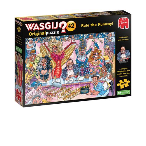 Puzzle 1000 pièces Jumbo Wasgij Original 42 Rule the Runway! - vue 1