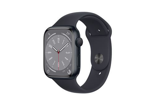 Apple Watch Series 8 GPS Boîtier en Aluminium Minuit de 41 mm avec Bracelet Sport Minuit Reconditionné
