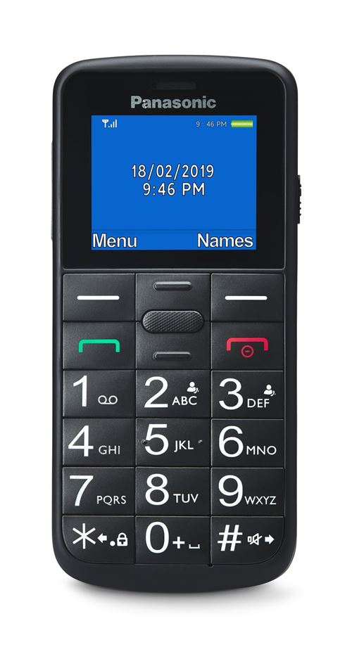 Téléphone portable basique Panasonic KX-TU110EXB 1.77 Double SIM Noir