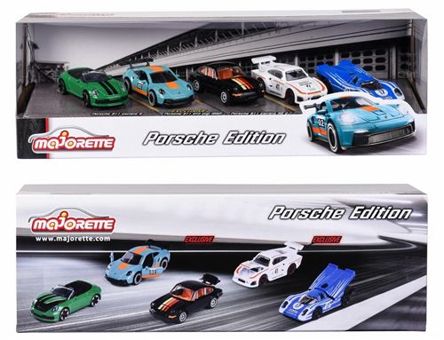 MAJORETTE Majo Porsche 5 Pcs Giftpack dès