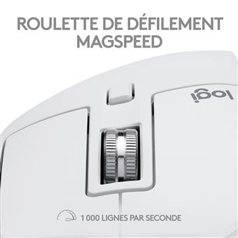 Souris sans fil Bluetooth Logitech MX Master 3S pour Mac Gris Pâle - Souris  - Achat & prix