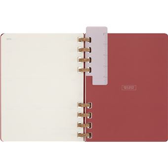 Agenda civil à spirales Moleskine non daté Format XL Cerise