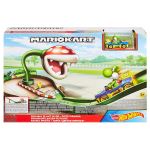 Playset Hot Wheels Mario Kart Piste de Course Piranha avec Voiture Kart