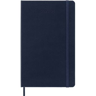 Agenda civil semainier Moleskine Grand Format Dure Bleu Saphir