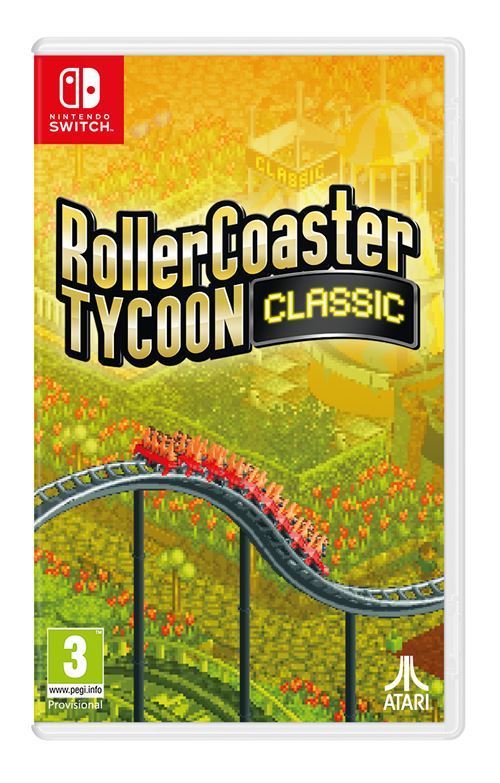 Pochette avant du jeu RollerCoaster Tycoon Classic Nintendo Switch