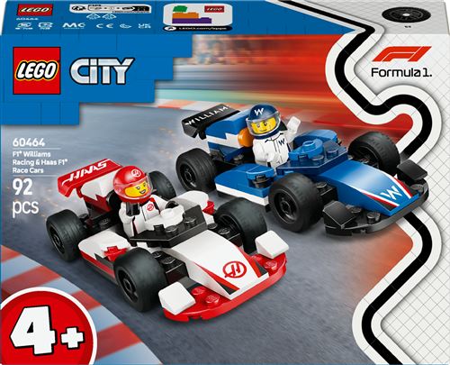 LEGO® City 60464 Voitures de course de F1® Williams Racing et Haas F1®