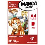 Bloc collé Clairefontaine Manga Illustrations A4