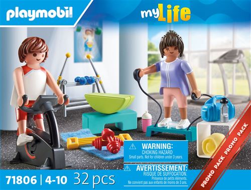 Playmobil My Life 71806 Sportifs avec matériel de fitness