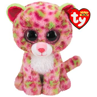 Peluche Ty Beanie Boo s Lainey Leopard Peluche Achat prix fnac