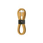 Câble Native Union Belt Kraft USB-C vers Lightning 1.2 m pour iPhones/iPads/AirPods Jaune