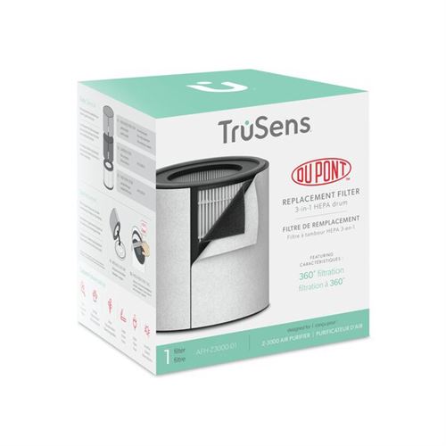 LEITZ TRUSENS Filtre tambour HEPA 2-en-1 de DuPont pour purificateur d'air Z-3000 TruSens