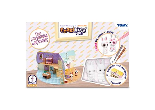 Playset Tomy Fuzzikins Chez ma famille lapinous
