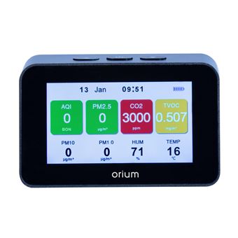 Moniteur d'air Orium Quaelis 34 Noir