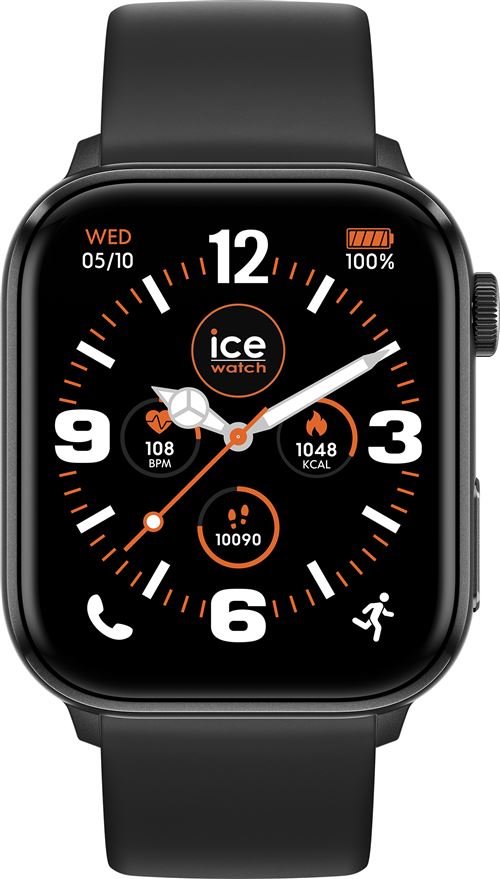 Montre connectée Ice-Watch Ice Smart 3.0 37 mm Bluetooth Noir avec bracelet en silicone Noir