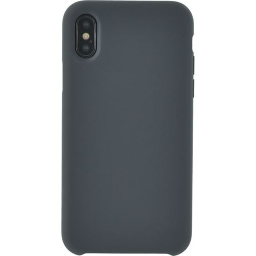 Coque Bigben Soft Touch Grise pour iPhone X