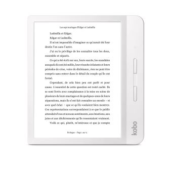 Liseuse numérique Kobo by Fnac Libra H2O 7" 8 Go H2O Blanc - 1